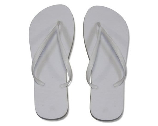 CHINELO BRANCO P/ SUBLIMAÇÃO 33/34 (BORRACHA 90/10)