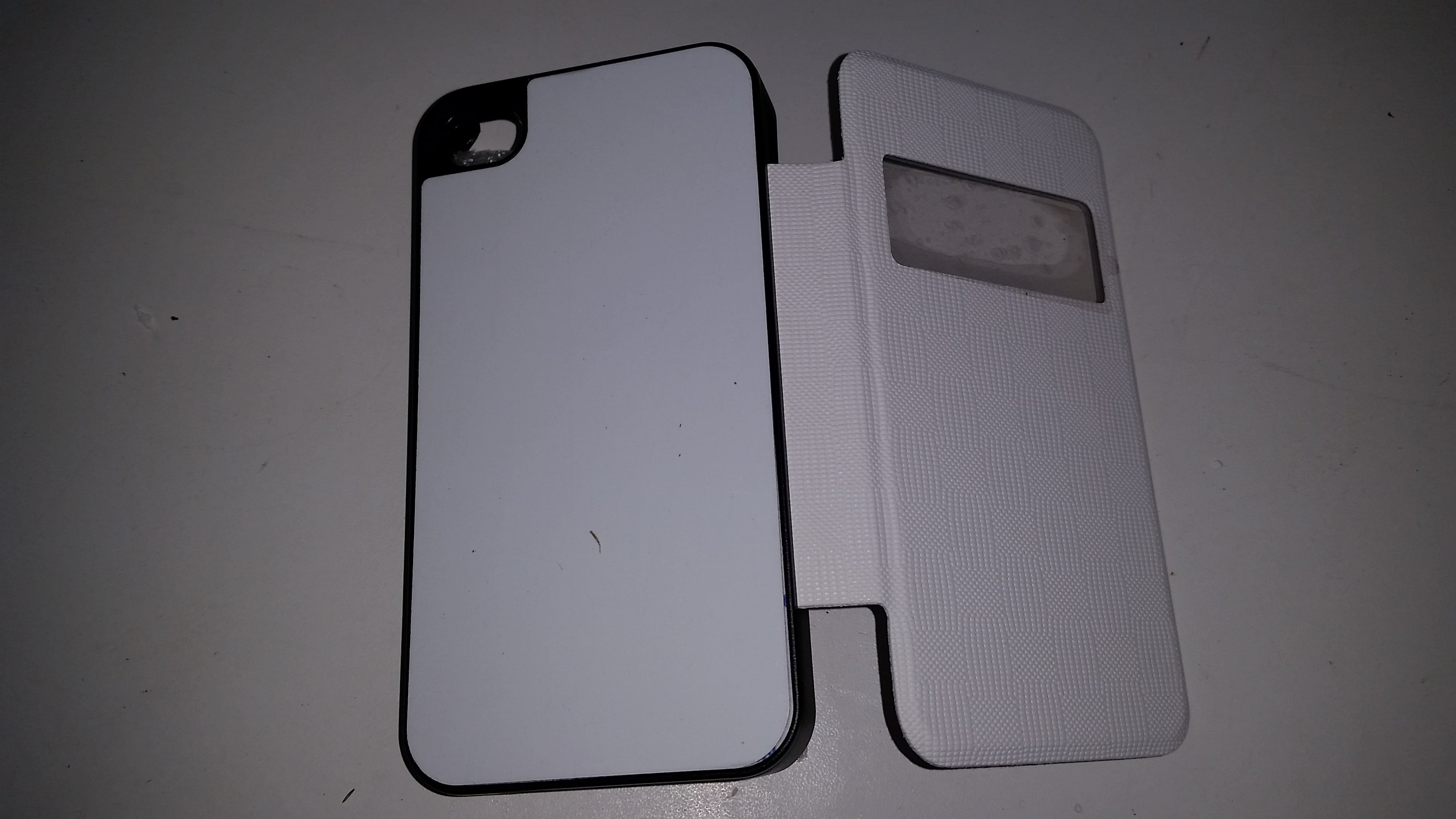 CASE CELULAR COURO BRANCO SAMSUNG S4 MINI UN.