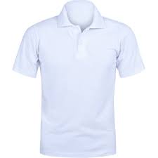 CAMISA ADULTO GOLA POLO BRANCA EM PIQUET TAM. P 