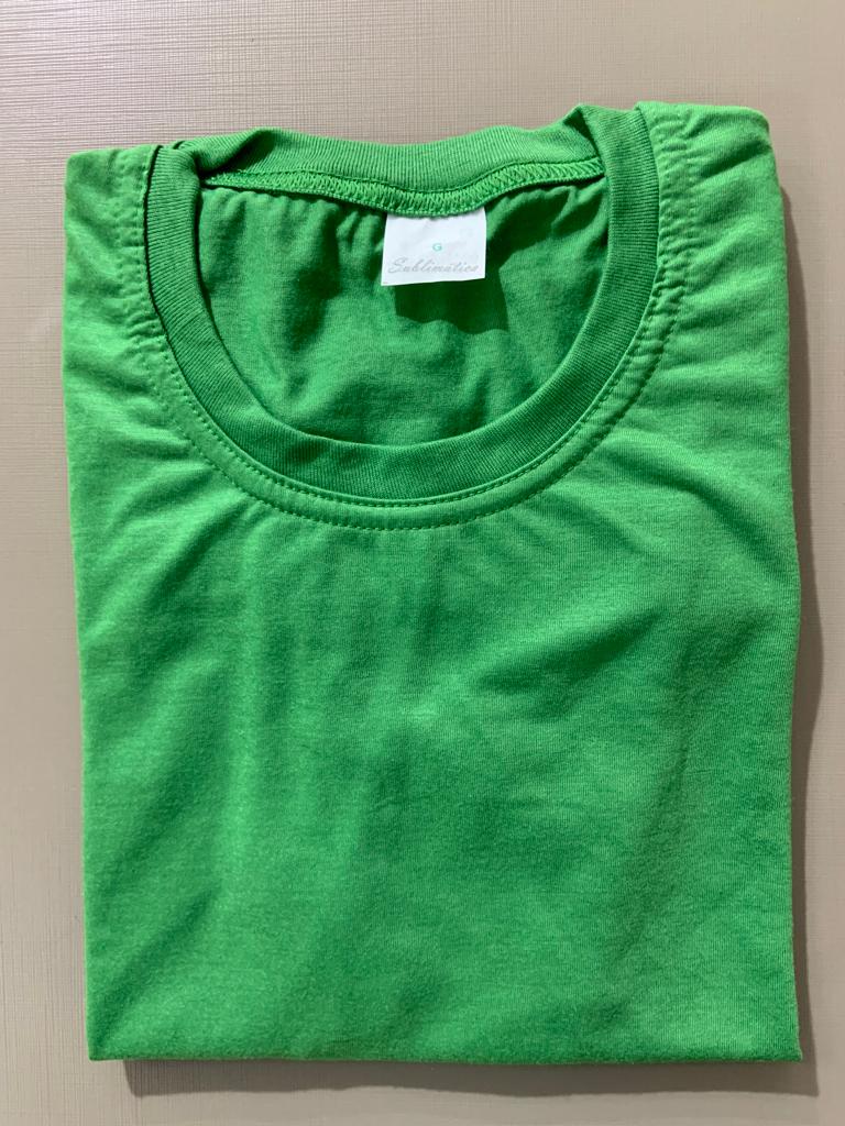 CAMISETA VERDE BANDEIRA ADULTO 100% POLIÉSTER TAMANHO XGG
