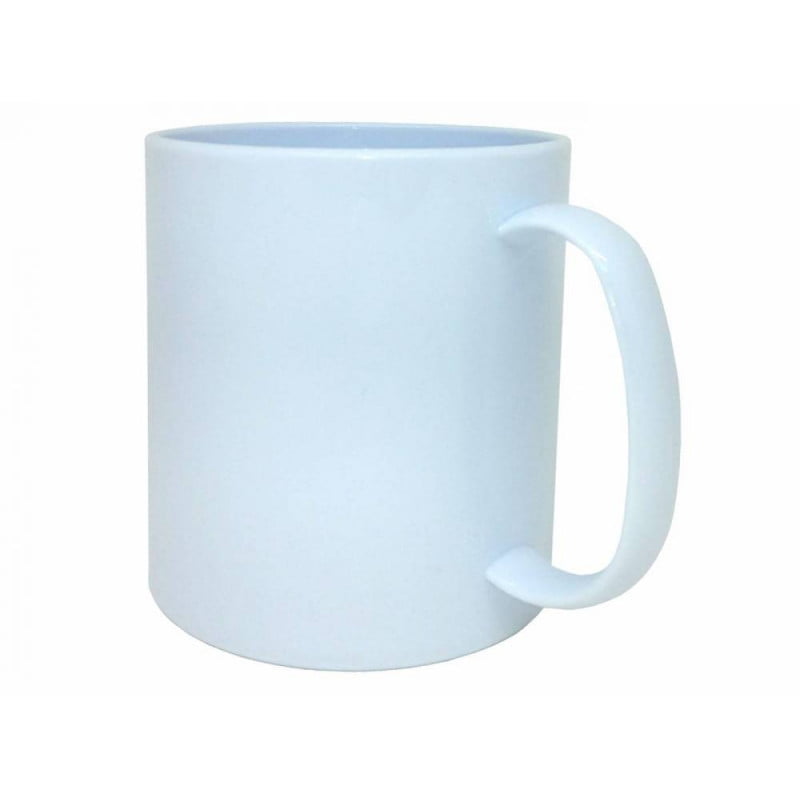 CANECA DE POLÍMERO BRANCA CILÍNDRICA 325ML