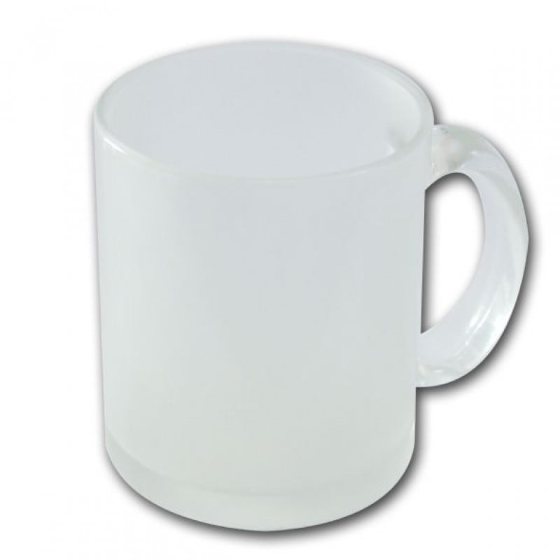 CANECA DE CAFÉ VIDRO JATEADO CILÍNDRICA 325ml
