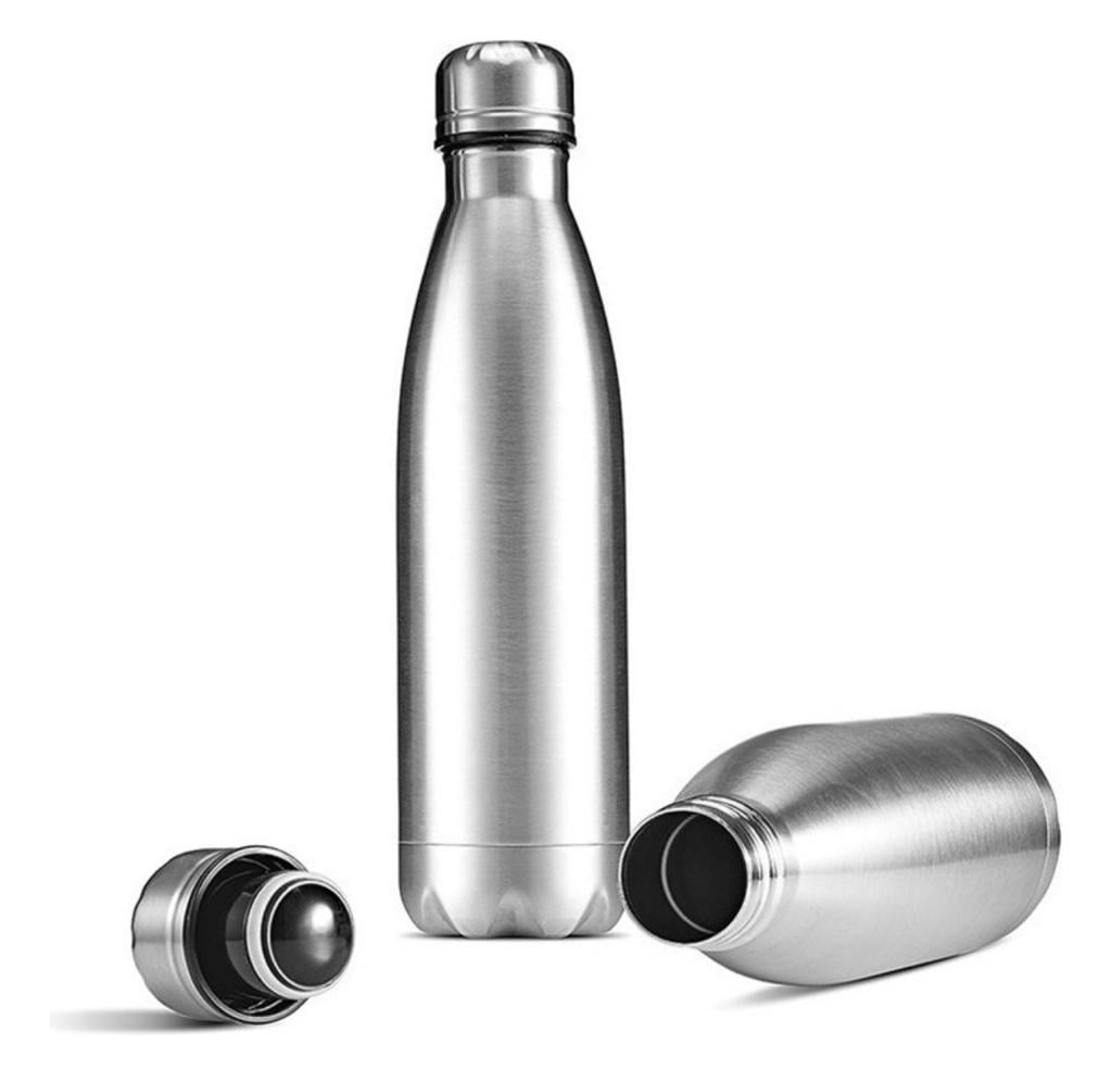 GARRAFA TÉRMICA DE INOX PRATA 750ML SUBLIMATICA