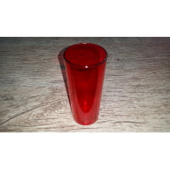 COPO TULIPA VERMELHO ACRÍLICO 300ml