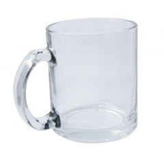 CANECA DE VIDRO BRILHANTE CILÍNDRICA 300ml