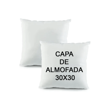 CAPA BRANCA P/ ALMOFADA 30x30cm