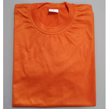 CAMISETA LARANJA ADULTO 100% POLIÉSTER TAMANHO G