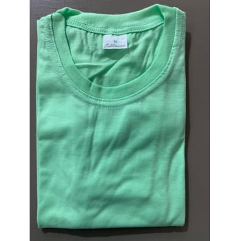 CAMISETA VERDE ÁGUA ADULTO 100% POLIÉSTER TAMANHO GG