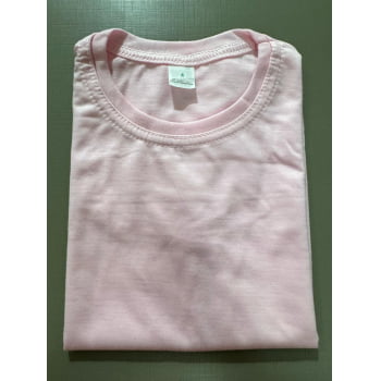 CAMISETA ROSA BEBE INFANTIL 100% POLIÉSTER TAM. 10