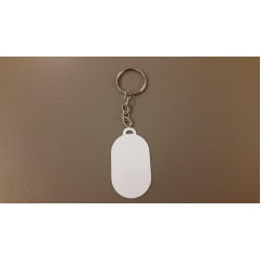 CHAVEIRO DE METAL OVAL 