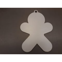 ENFEITE DE NATAL LISO MDF MODELO "BONECO"