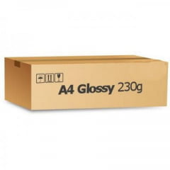 PAPEL FOT. GLOSSY A4 230gr. (CAIXA C/ 1.000 FOLHAS)