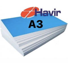 PAPEL SUBLIMÁTICO A3 FUNDO AZUL HAVIR 100gr. (PCT C/ 100 FOLHAS)