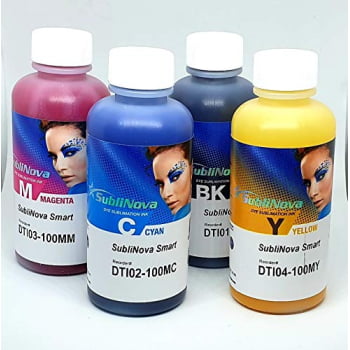 KIT 4 TINTA SUBLIMATICA INK TEC 4x100ml (400ml)